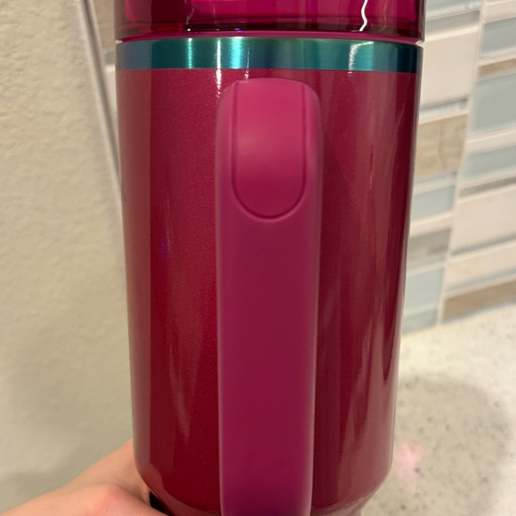 40 Oz Stanley Berry Pink Tumbler with Handle - Picture 5 of 7